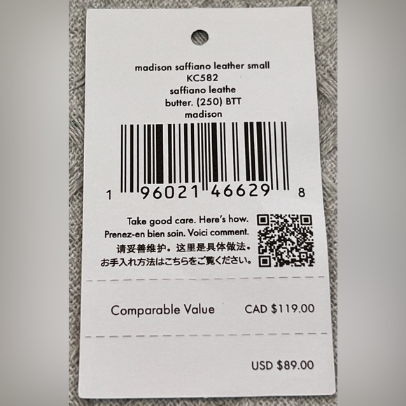 kate spade New York NWT beautiful Madison Saffiano small leather card holder - Picture 6 of 8